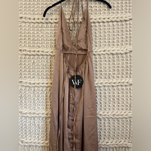 WHITE FOX BOUTIQUE Pink/Copper Akela Maxi Prom/ Wedding Guest Dress - Picture 5 of 10